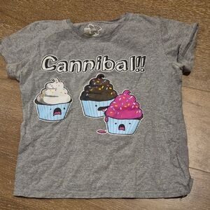 Urban Planet Gray Cupcake Graphic Tee